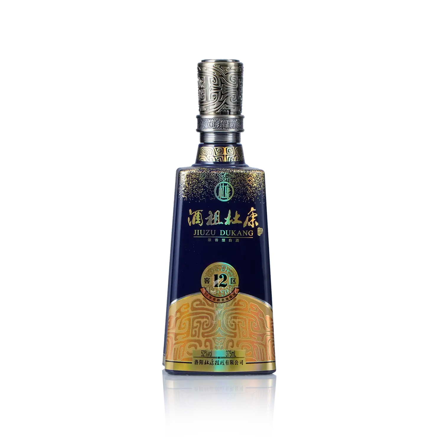 Jiuzu Dukang - 12 Cellar Blue 50 Years of Cellar Age Chinese Baijiu 375ml 酒祖杜康 十二区五十年窖龄 - Baijiu
