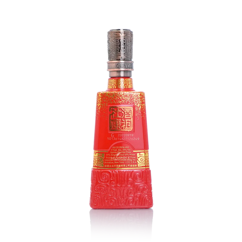 Jiuzu Dukang - 12 Cellar Red 40 Years of Cellar Age Chinese Baijiu 375ml 酒祖杜康 十二区四十年窖龄 - Baijiu