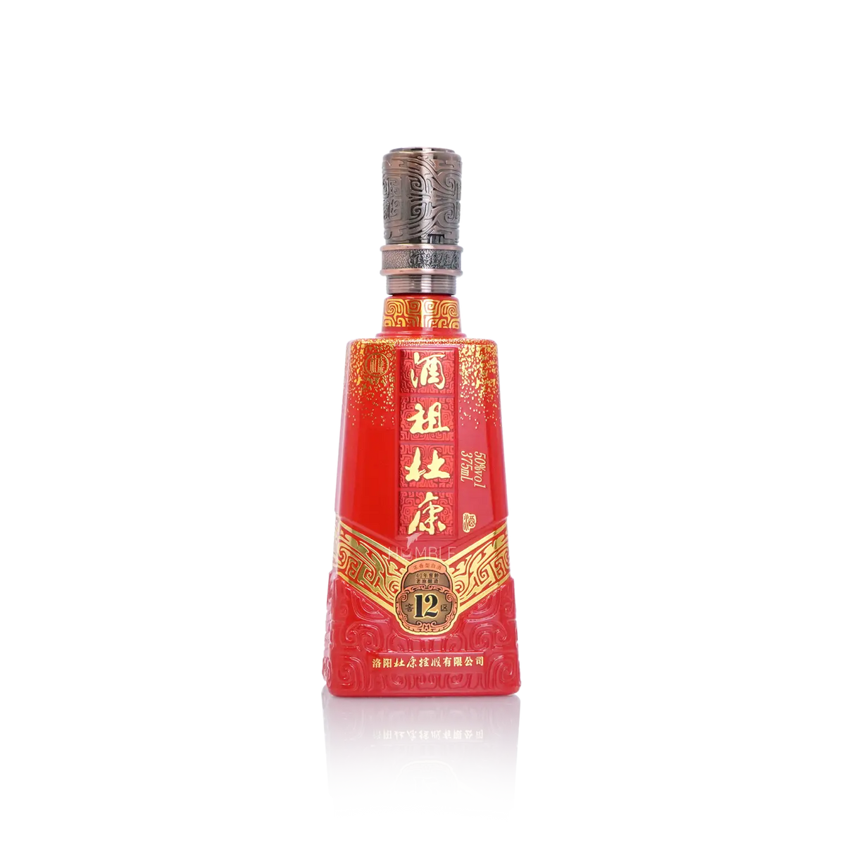 Jiuzu Dukang - 12 Cellar Red 40 Years of Cellar Age Chinese Baijiu 375ml 酒祖杜康 十二区四十年窖龄 - Baijiu