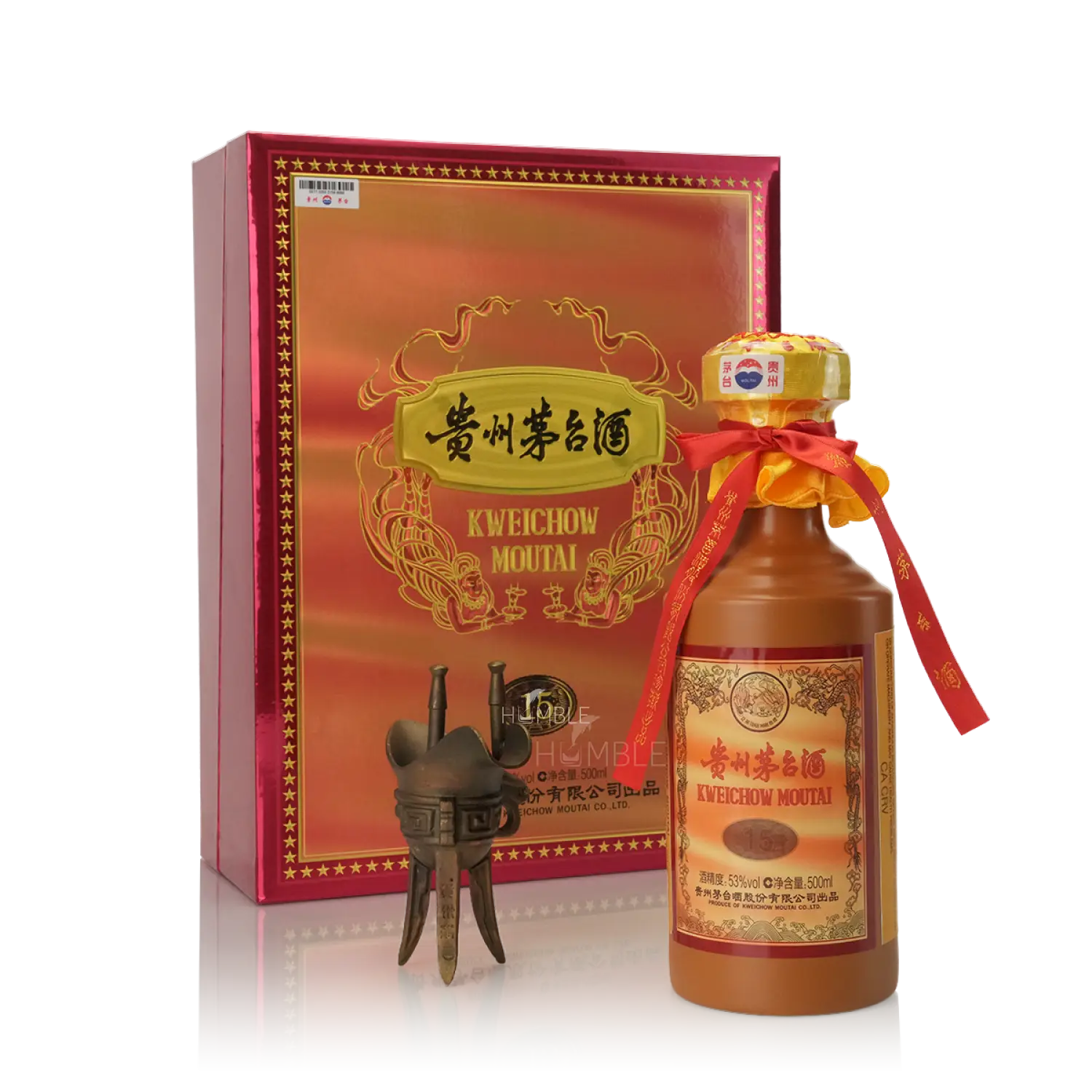 Kweichow Moutai 15Yr Chinese Baijiu 500ml 贵州茅台飞天酒十五年