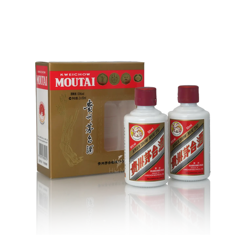 Kweichow Moutai - 50ml X 2 bottles Per Set Chinese Baijiu 贵州茅台飞天酒品鉴装