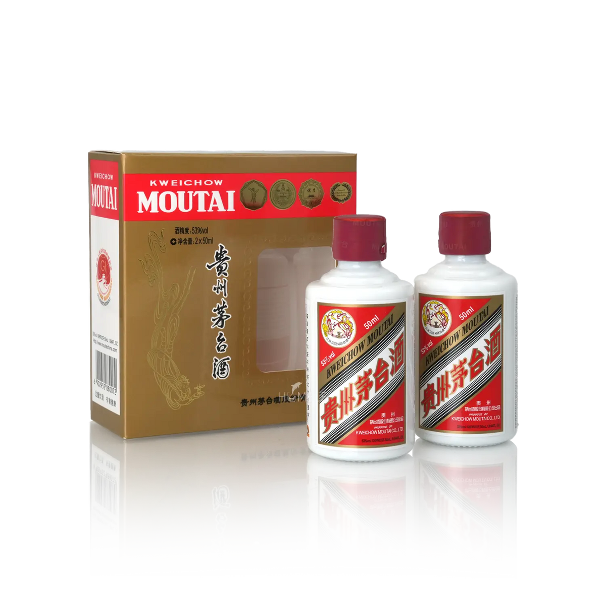 Kweichow Moutai - 50ml X 2 bottles Per Set Chinese Baijiu 贵州茅台 飞天酒品鉴装 - Baijiu