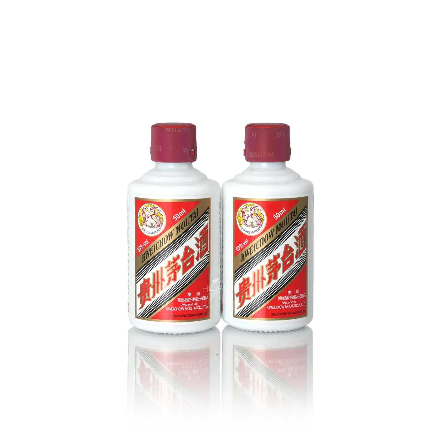 Kweichow Moutai - 50ml X 2 bottles Per Set Chinese Baijiu 贵州茅台飞天酒品鉴装