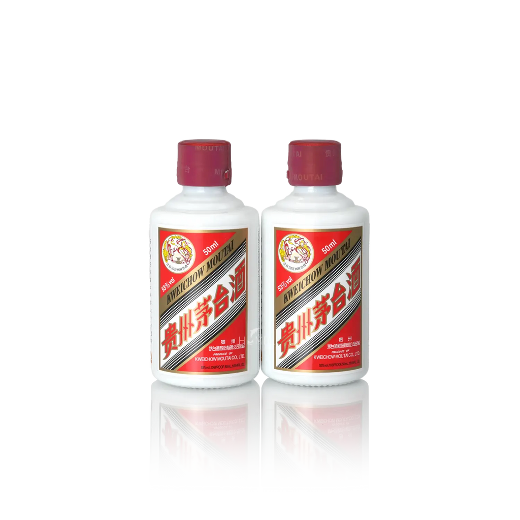 Kweichow Moutai - 50ml X 2 bottles Per Set Vintage 2018 Chinese Baijiu 贵州茅台 飞天酒品鉴装 - Baijiu