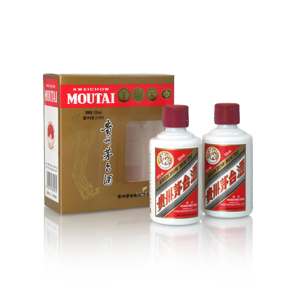 Kweichow Moutai - 50ml X 2 bottles Per Set Vintage 2018 Chinese Baijiu 贵州茅台 飞天酒品鉴装 - Baijiu