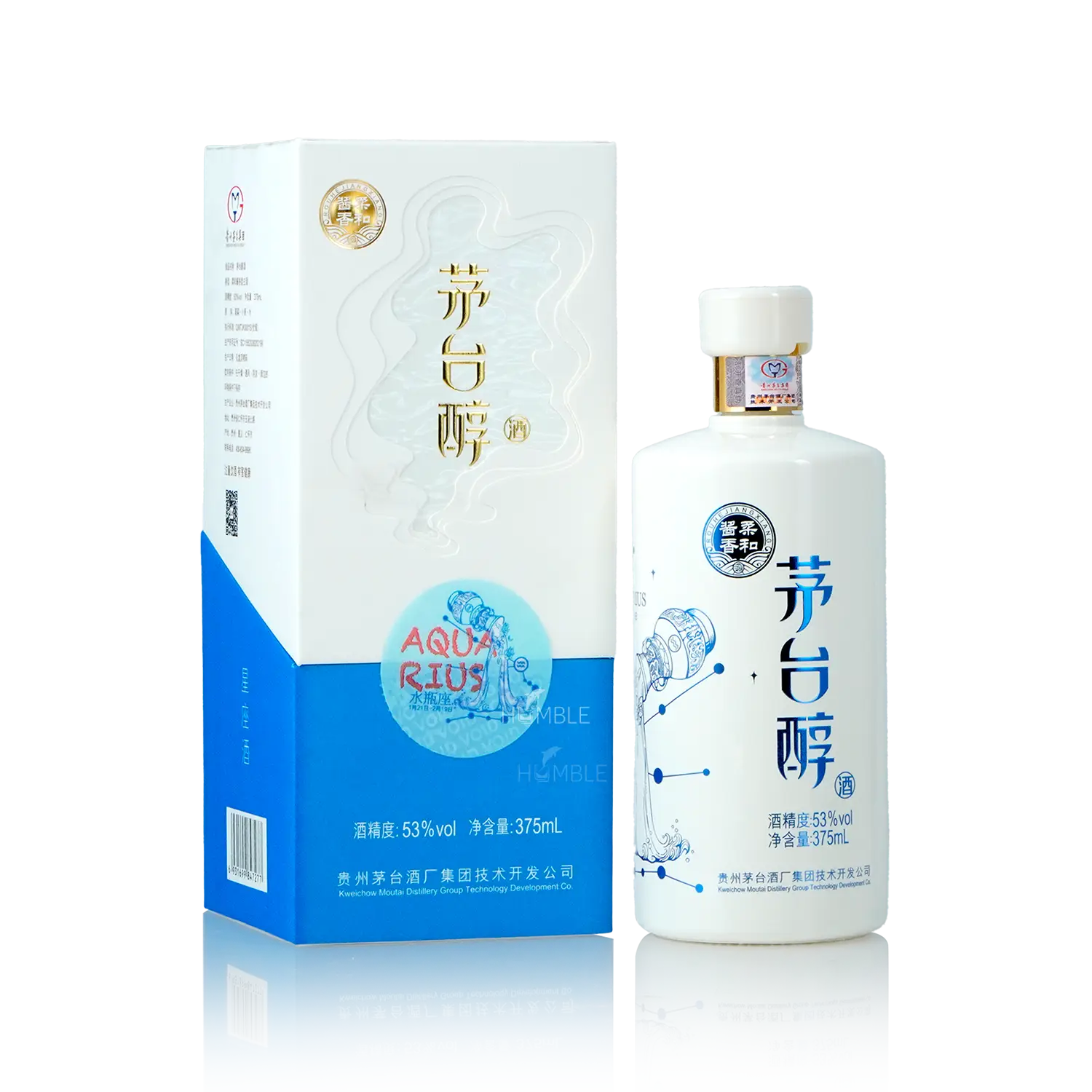 Kweichow Moutai - Moutai Chun Aquarius Chinese Baijiu 375ml 贵州茅台 茅台醇水瓶座 - Baijiu