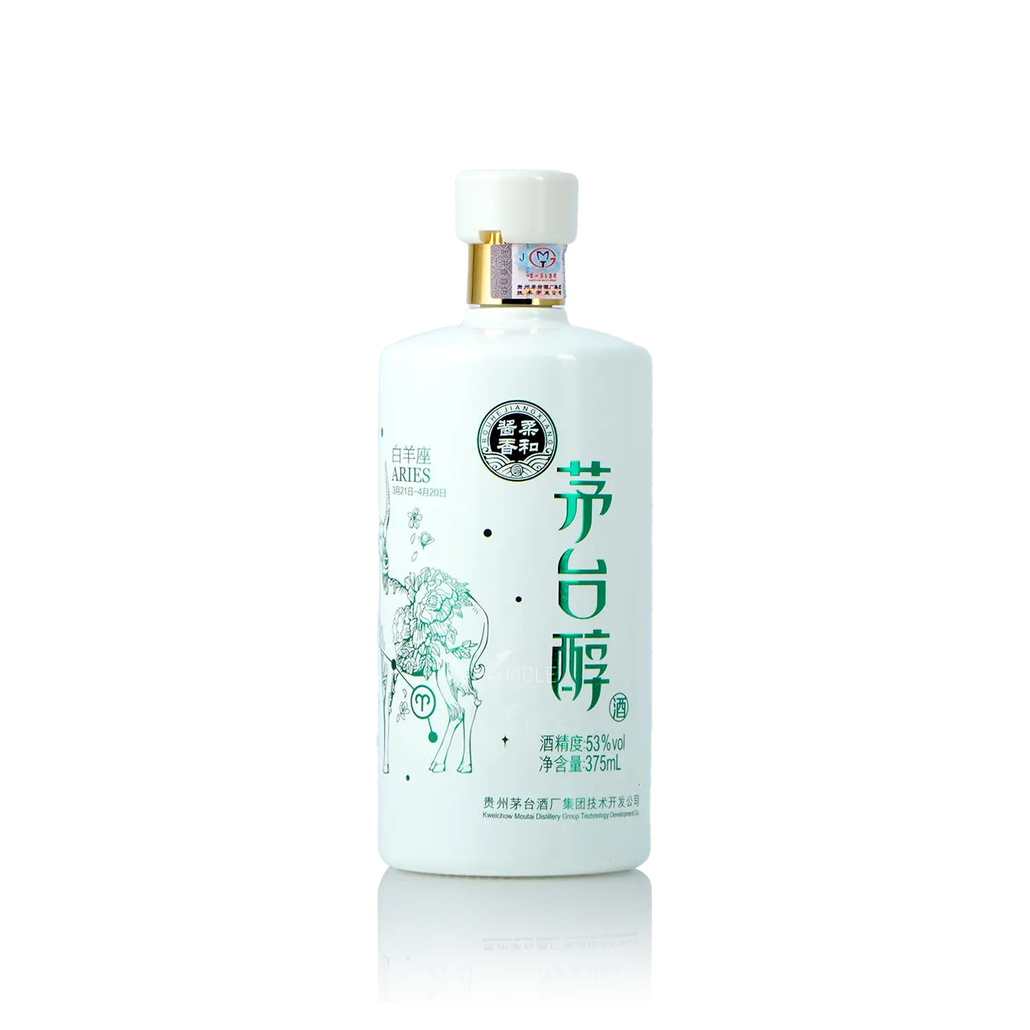 Kweichow Moutai - Moutai Chun Aries Chinese Baijiu 375ml 贵州茅台 茅台醇白羊座 - Baijiu