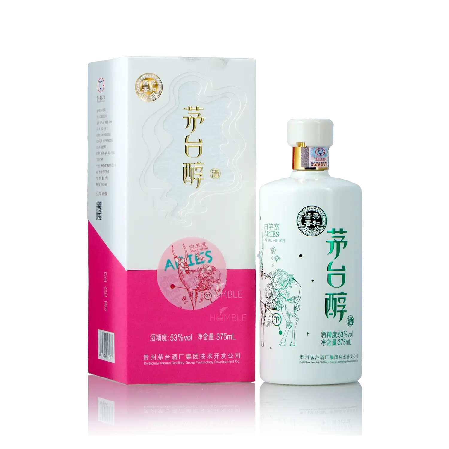 Kweichow Moutai - Moutai Chun Aries Chinese Baijiu 375ml 贵州茅台 茅台醇白羊座 - Baijiu