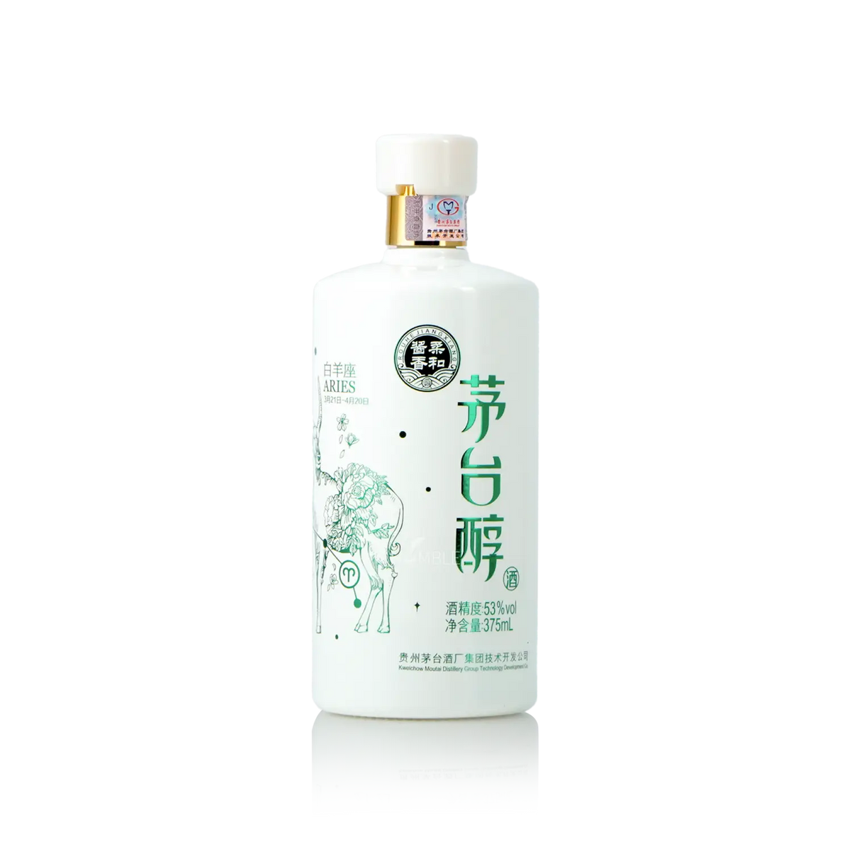 Kweichow Moutai - Moutai Chun Aries Chinese Baijiu 375ml 贵州茅台 茅台醇白羊座 - Baijiu