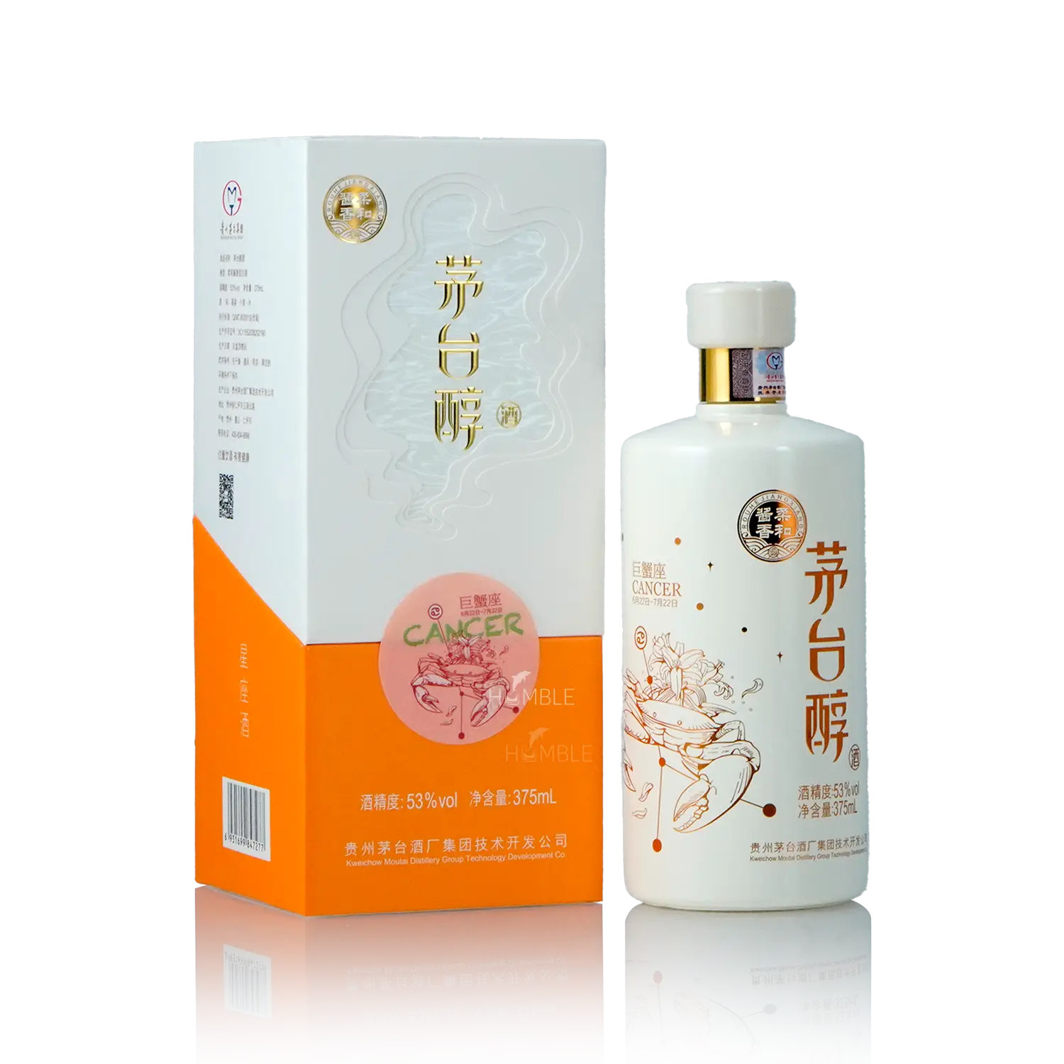Kweichow Moutai - Moutai Chun Cancer Chinese Baijiu 375ml 贵州茅台 茅台醇巨蟹座 - Baijiu