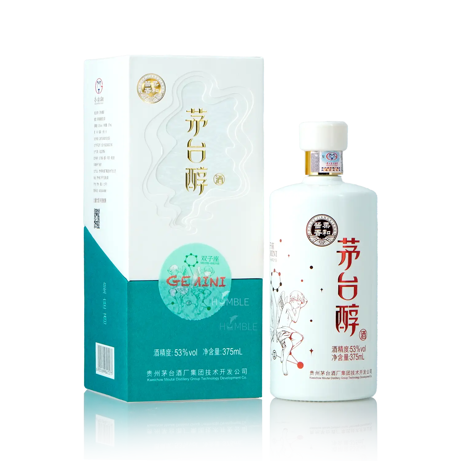 Kweichow Moutai - Moutai Chun Gemini Chinese Baijiu 375ml 贵州茅台 茅台醇双子座 - Baijiu