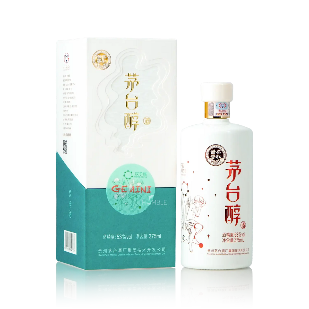 Kweichow Moutai - Moutai Chun Gemini Chinese Baijiu 375ml 贵州茅台 茅台醇双子座 - Baijiu