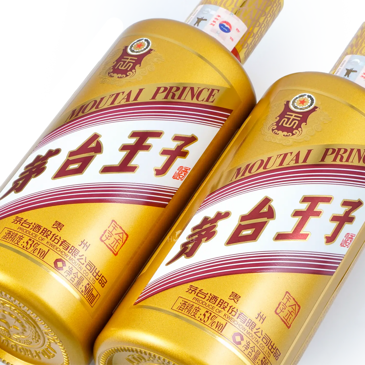 Kweichow Moutai - Golden Prince Chinese Baijiu (Twin Pack) 500ml X 2 贵州茅台 金王子酒 - Baijiu