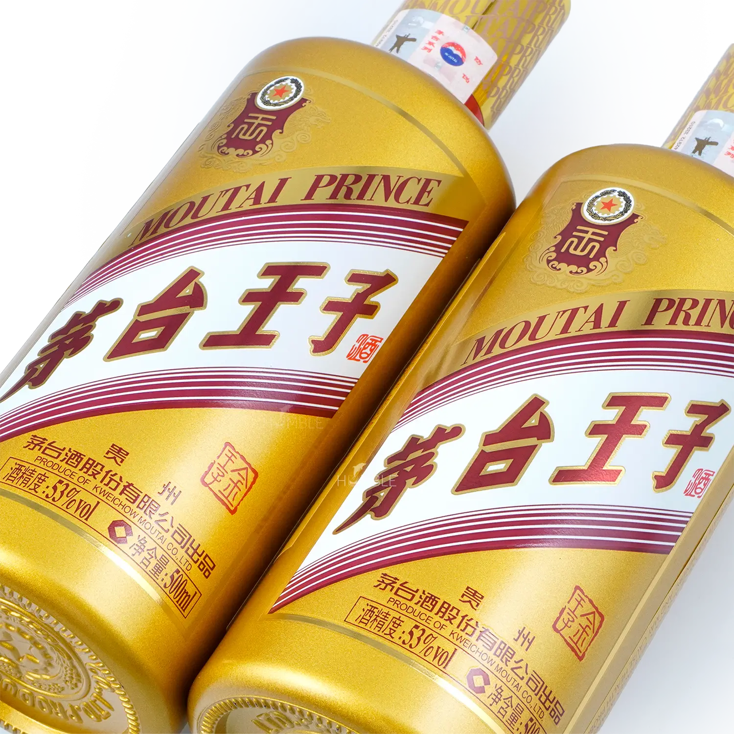 Kweichow Moutai - Golden Prince Chinese Baijiu (Twin Pack) 500ml X 2 贵州茅台 金王子酒 - Baijiu