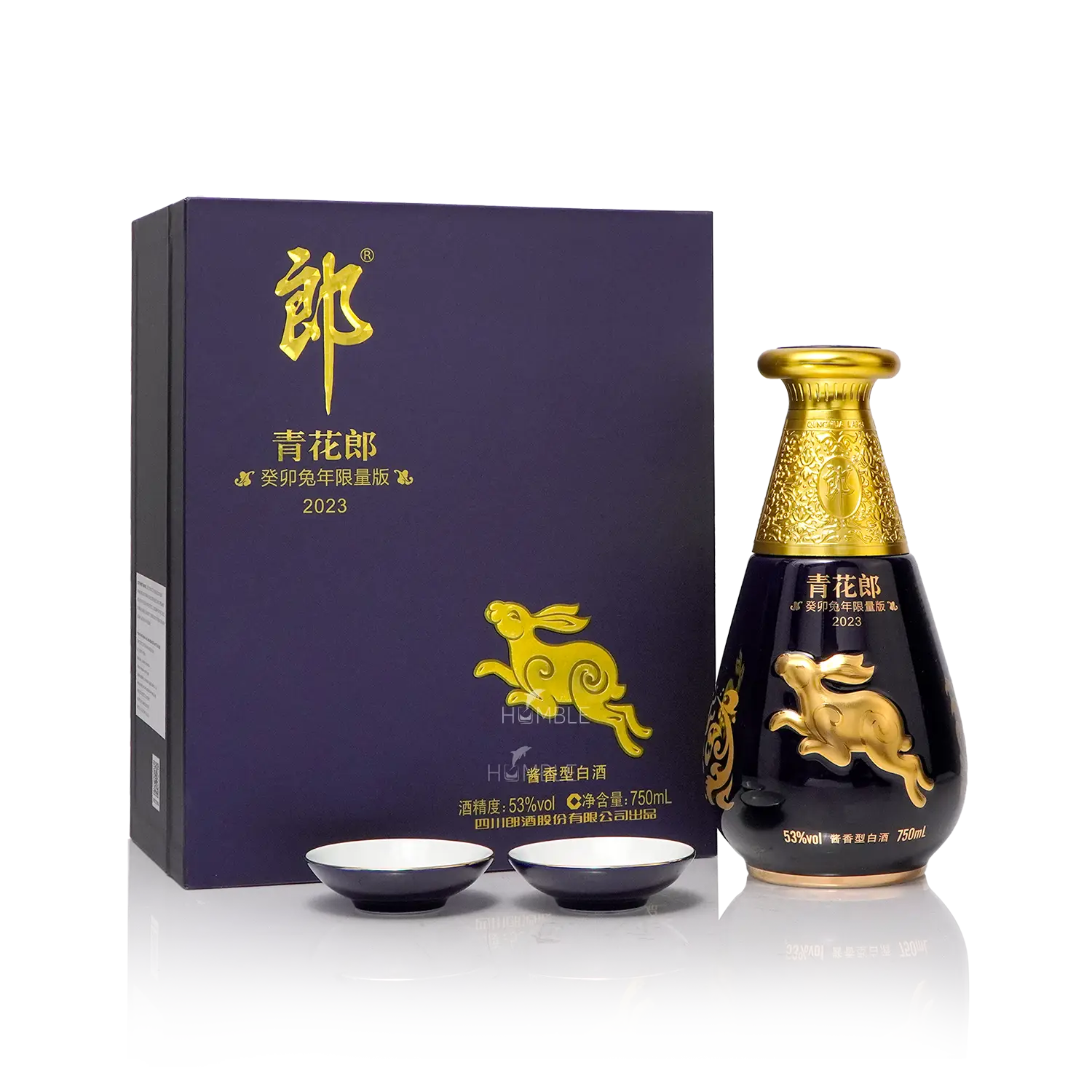 Langjiu - Qinghua Lang 2023 Year Of The Rabbit Limited Editon Chinese Baijiu 750ml 郎酒 青花郎 兔年纪念版 - Baijiu
