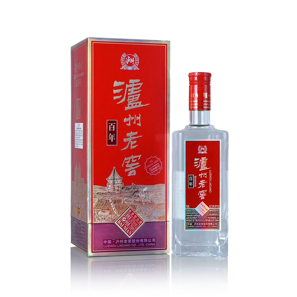 LuZhou LaoJiao - 100Year Bainian Chinese Baijiu 750ml 泸州老窖 百年 - Baijiu