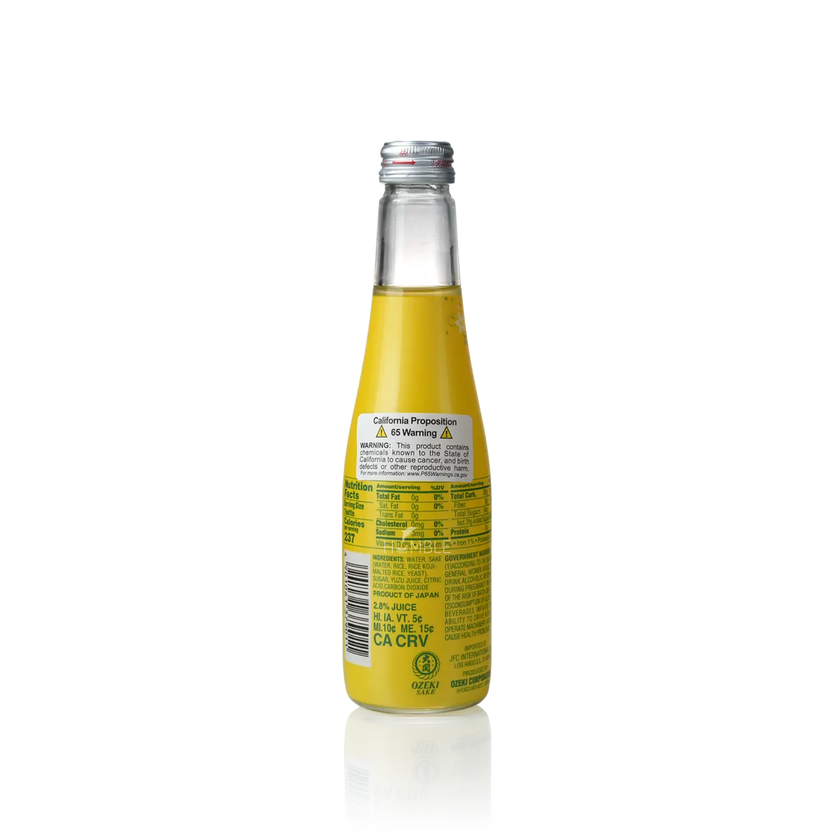 Ozeki - Hana Awaka Sparkling Yuzu 250ml 大関 花泡香 柚子 - Sake