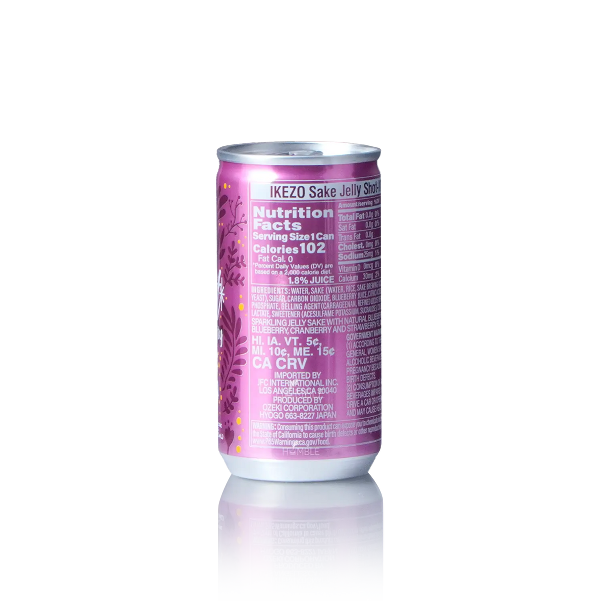 Ozeki - Ikezo Jelly Sparkling Mixberry 180ml 大関 氣泡酒 - Fruit Liqueur