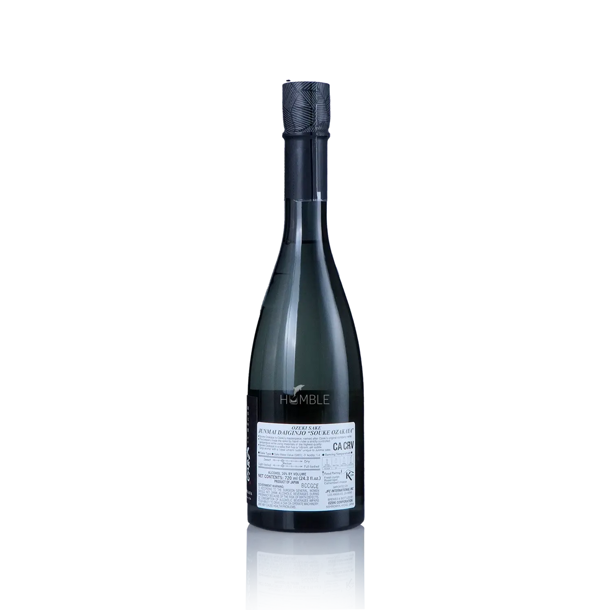 Ozeki - Souke Ozakaya Junmai Daiginjo 720ml 大関 創家 大坂屋 純米大吟醸 - Sake