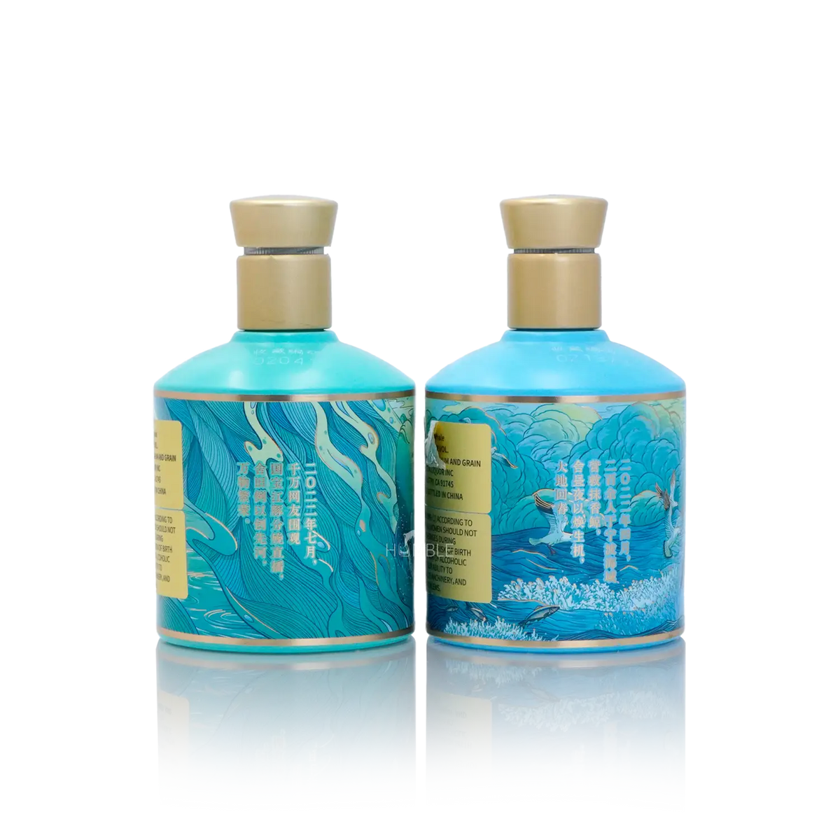 Shede - Sperm Whale & Finless Porpoise Chinese Baijiu Gift Set 375ml*2 舍得 江河万象 限量版白酒 - Baijiu