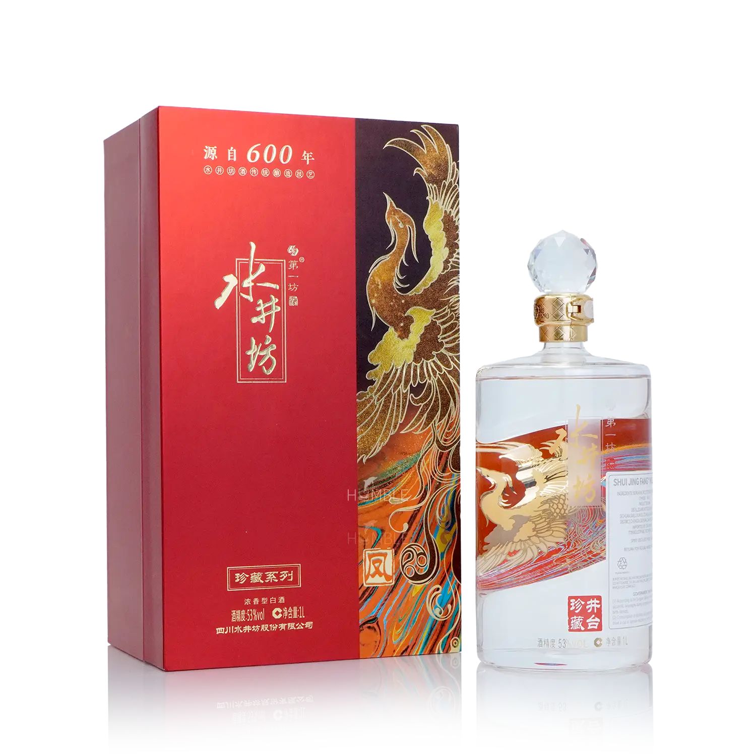 Shui Jing Fang - Wellbay Phoenix Limited Edition Chinese Baijiu 1L 水井坊 井台珍藏版之凤 - Baijiu