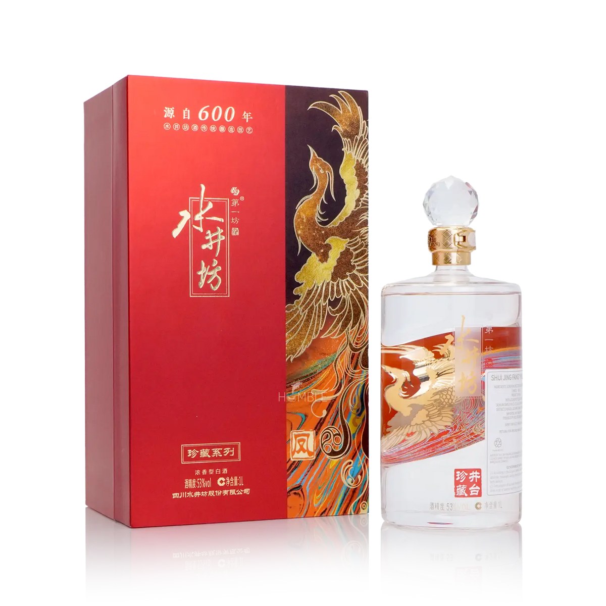 Shui Jing Fang - Wellbay Phoenix Limited Edition Chinese Baijiu 1L 水井坊 井台珍藏版之凤 - Baijiu