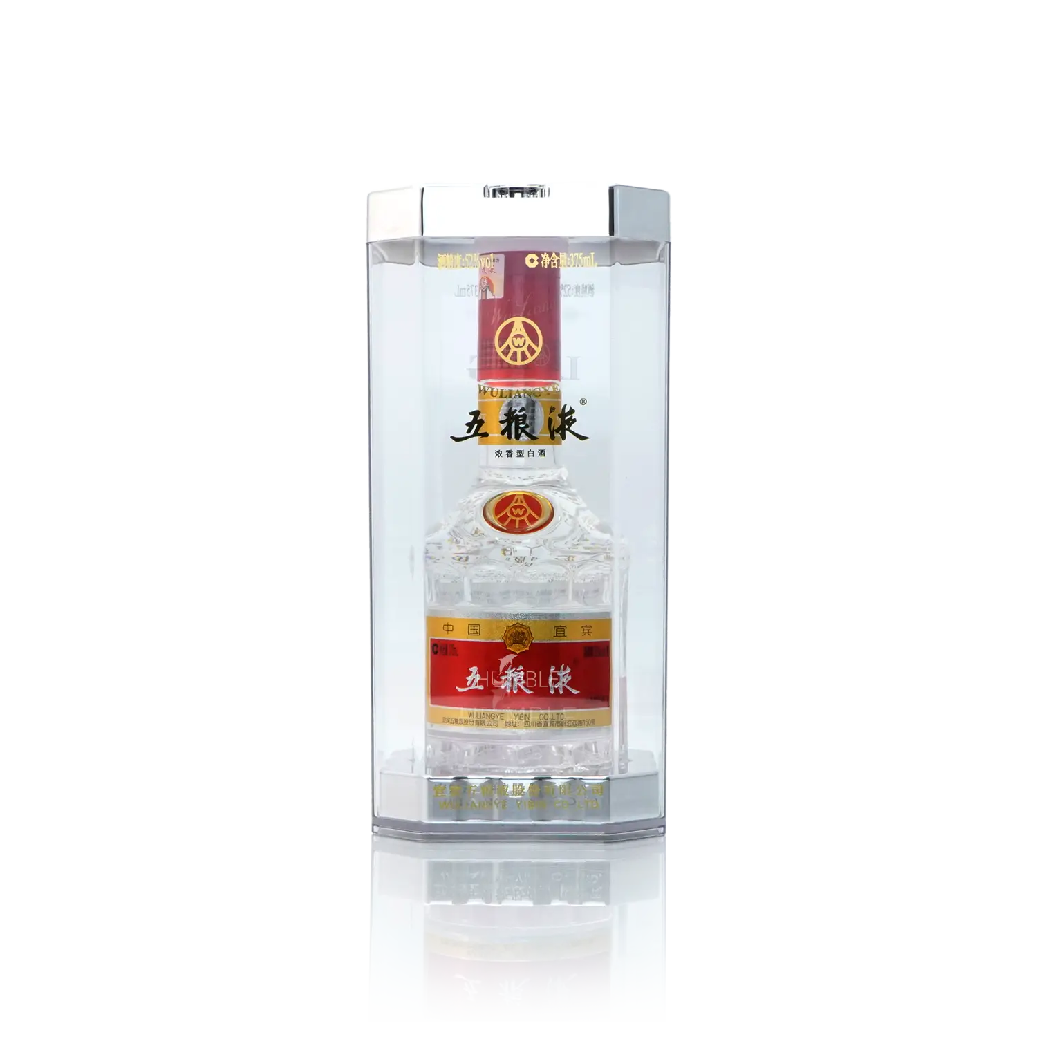 WuLiangYe - Crystal Edition Chinese Baijiu 375ml 五粮液水晶装