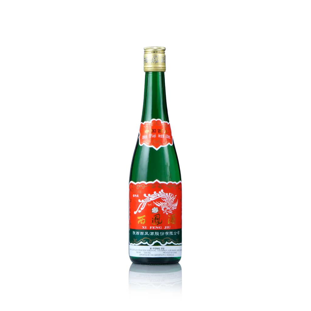 XiFeng 55% Alc Red Label Chinese Baijiu 500ml 西凤酒绿瓶红标五十五度 - Baijiu