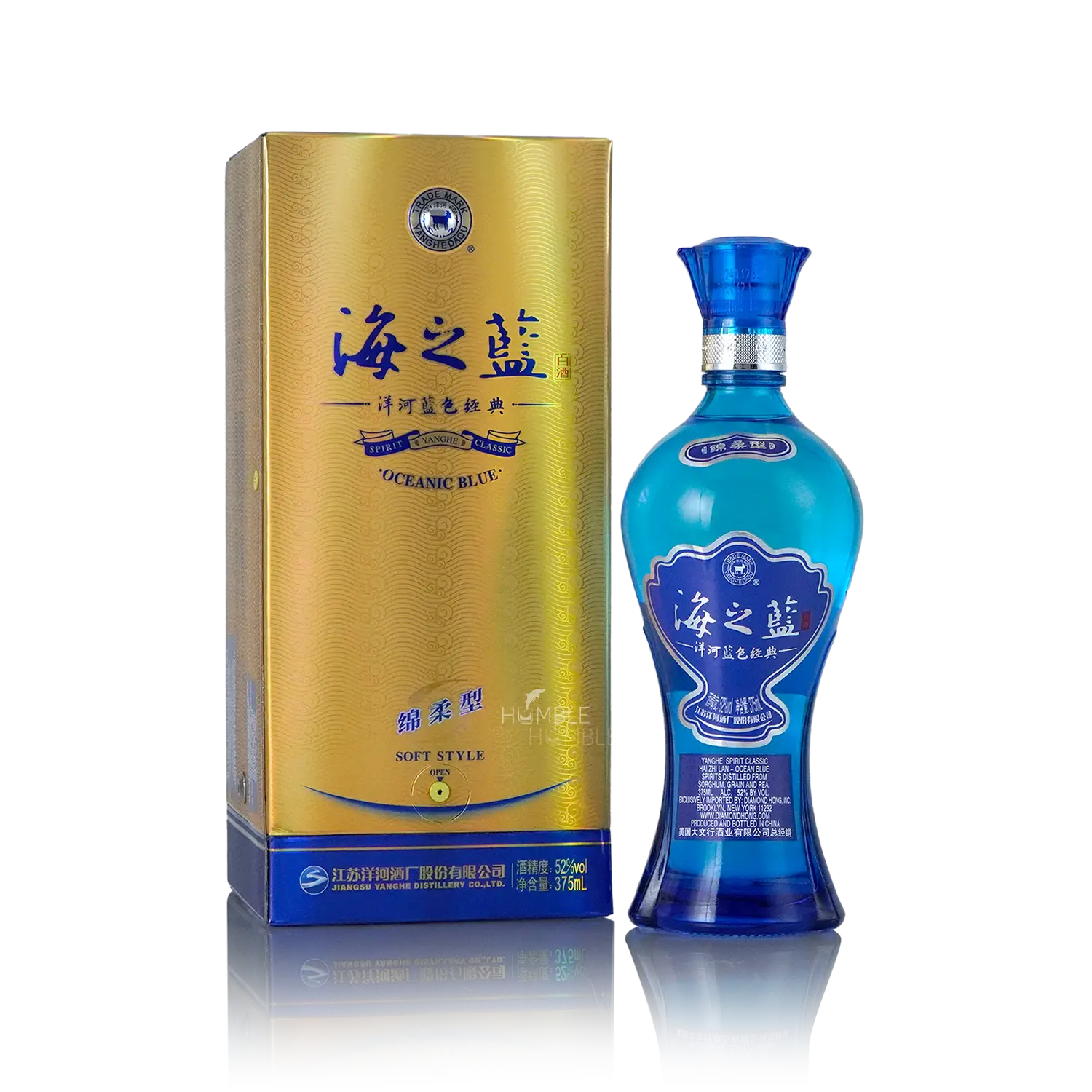 Yanghe - Oceanic Blue Chinese Baijiu 375ml 洋河海之蓝 - Baijiu