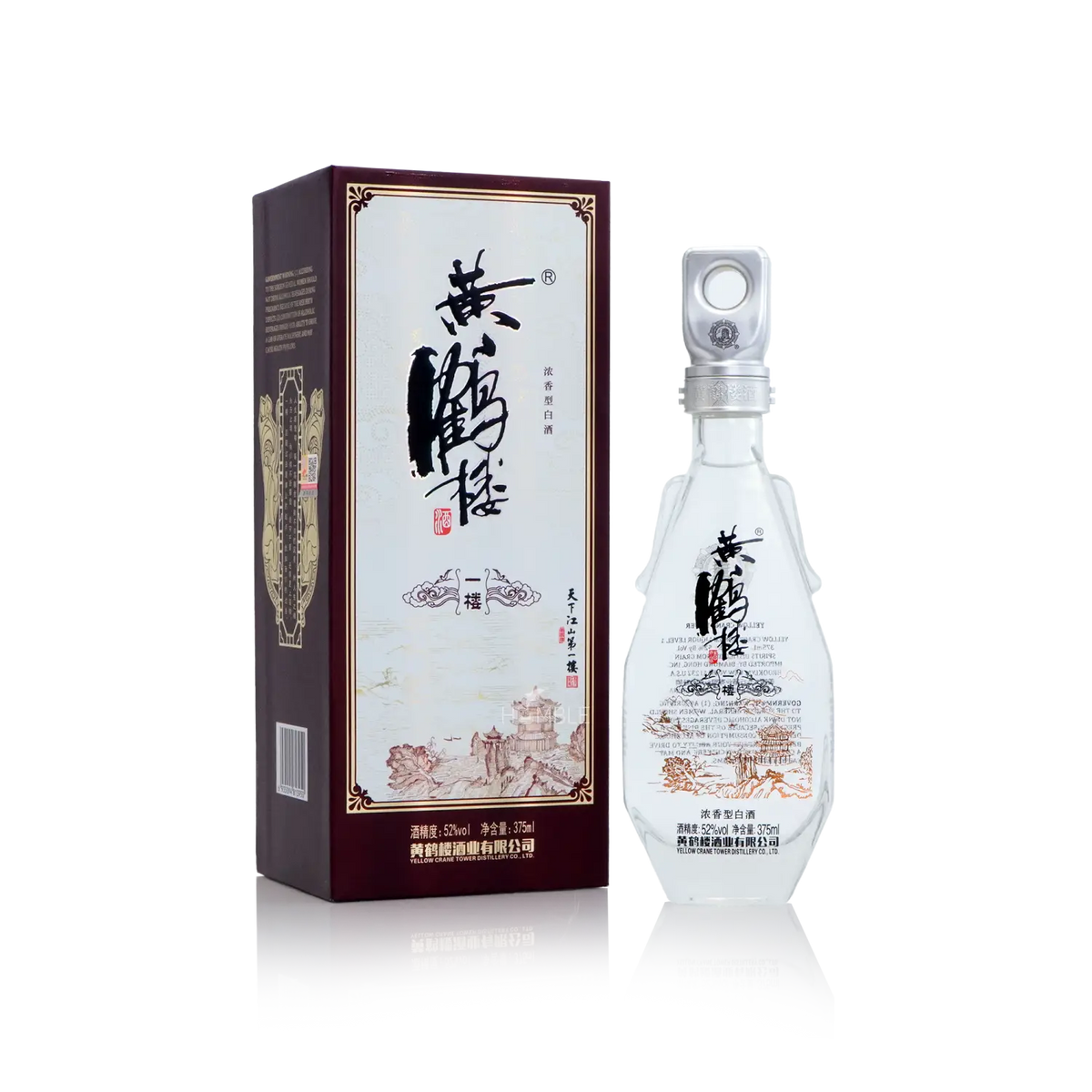 Yellow Crane Tower Chinese Baijiu 375ml 黄鹤楼一楼浓香型白酒 - Baijiu