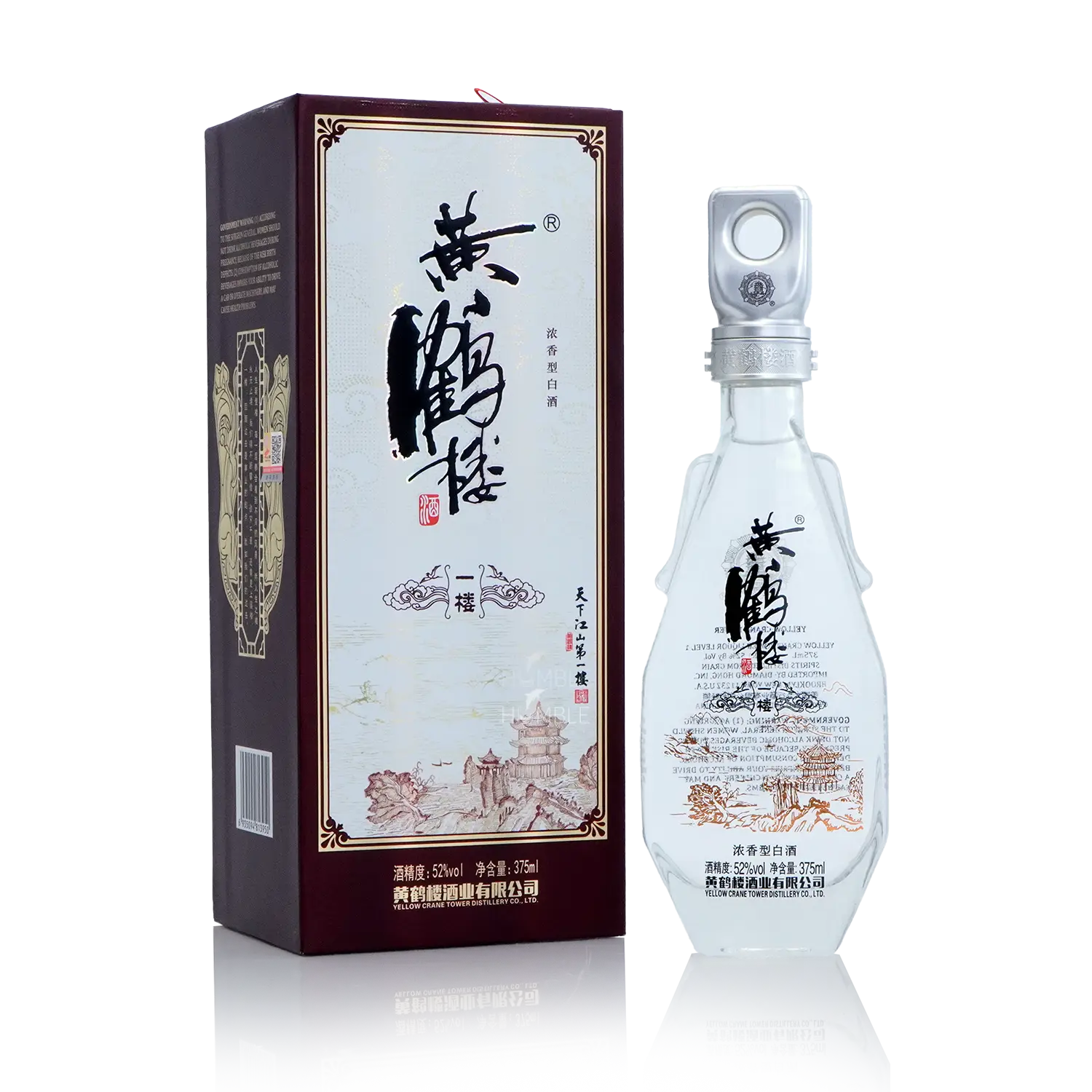 Yellow Crane Tower Chinese Baijiu 375ml 黄鹤楼一楼浓香型白酒 - Baijiu