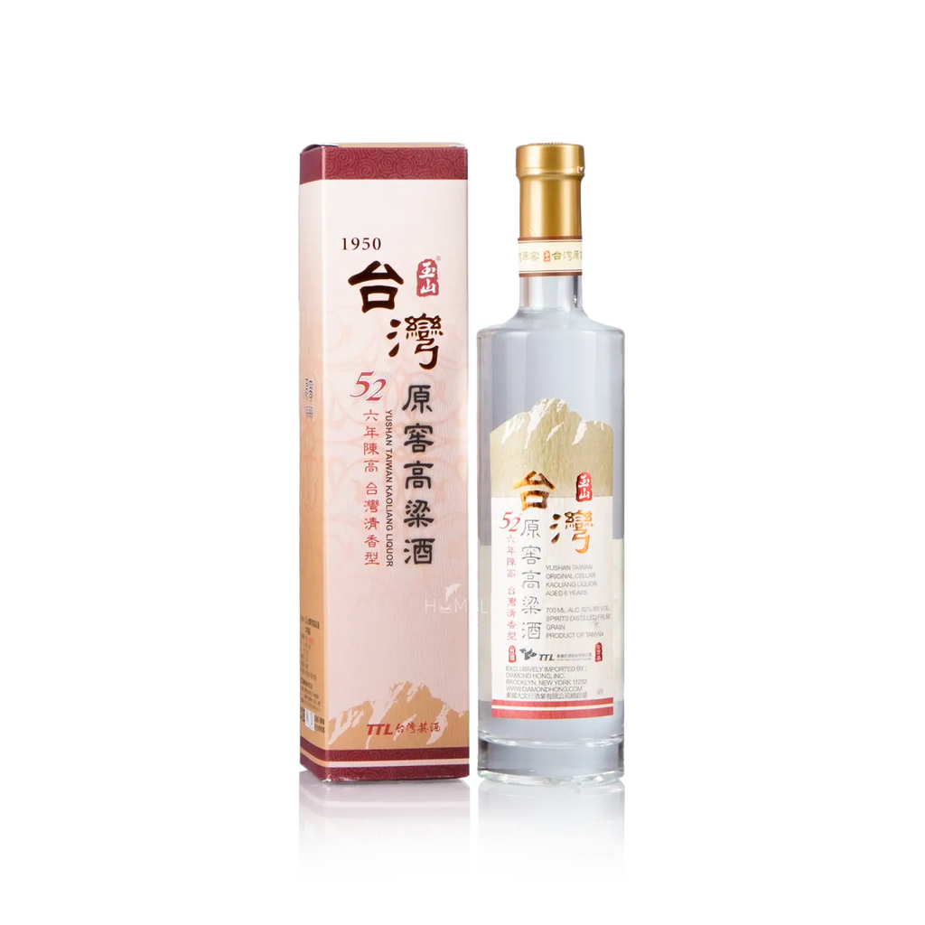 Yushan - Taiwan Original Cellar Kaoliang Liquor 6Yrs 700ml 玉山台湾原窖 六年陈高粱酒 - Baijiu